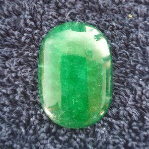 🌿 46-Carat Natural Burma Green Ice Jadeite Jade Oval Cabochon Loose Gemstone